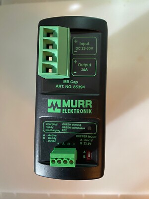 Murr Elektronik 85394 Power+ Buffer Module (24V/20A)  Fast Shipping