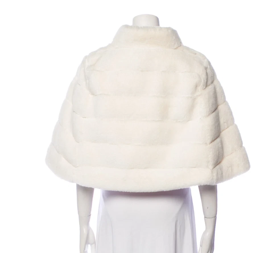 Capa Badgley Mischka de piel sintética blanca mediana precio de venta sugerido por el fabricante: 365 USD Foto 4 de 4