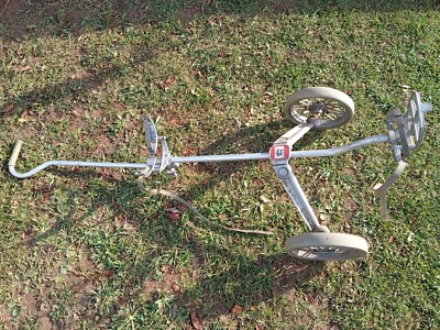 Vintage Jarman Play Day Golf Bag Caddy Push Pull Cart browning