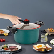 Micro Pressure Cooker, Non-Stick Pot, Stainless Steel Pressure Cooker Non-slip