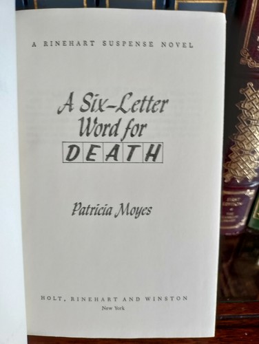 Ein Wort mit sechs Buchstaben für den Tod_Patricia Moyes_HCDJ_BCE_Sehr guter Zustand - Bild 8 von 12