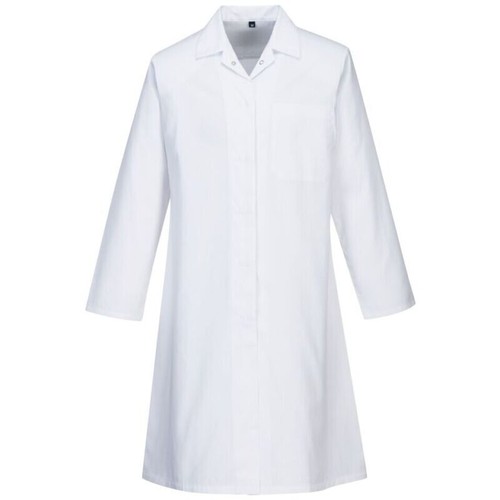 CAPPOTTO DONNA BIANCO CIBO, MACELLERIA, LATTICINI, SPETTACOLO, FATTORIA, VELLUTO, PANETTIERE, RISTORAZIONE, CUCINA S M - Foto 2 di 2