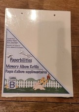 Vintage Paperbilities Photo Memory Album Refill Pages 85020 12 Sheets SEALED