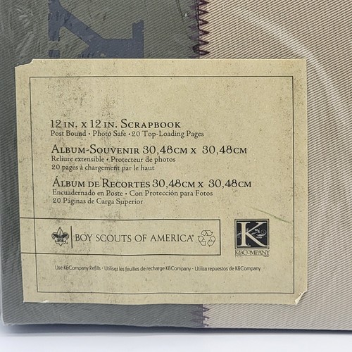 Boy Scouts of America Scrapbook Photo Album Brand New 12" x 12" RARE 2005 - Picture 2 of 8