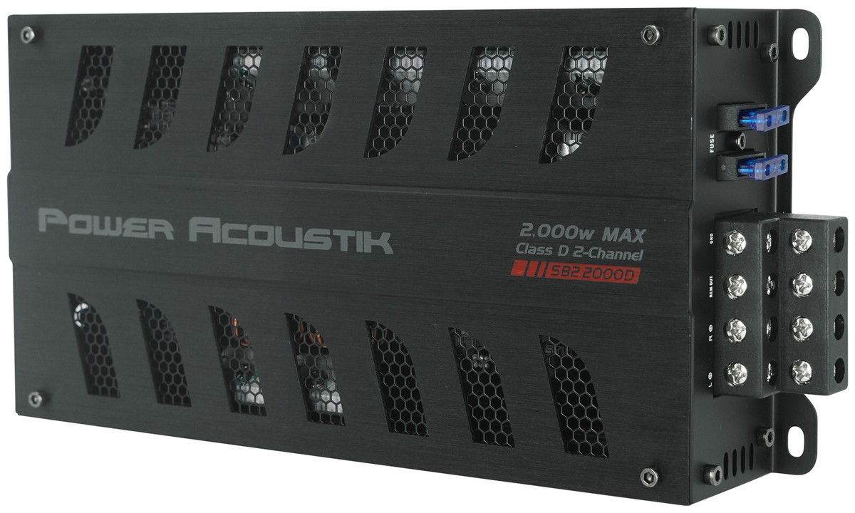 Power Acoustik SB2.2000D 2000 Watt 2-Channel Amplifier Class D Amp
