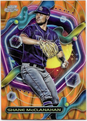 2023 Topps Cosmic Chrome - Orange Galactic /25 - Shane McClanahan Tampa Bay Rays