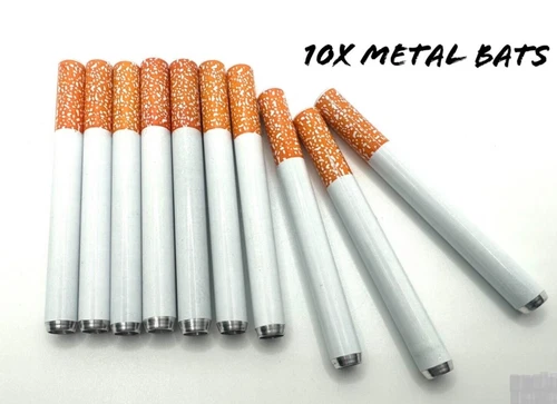 10件装Metal One Hitter Dugout烟斗香烟棒大号10件烟草- - Picture 2 of 5