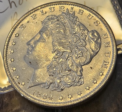 1884-O Morgan Toned B.U. Silver Dollar Rainbow Natural Toning UNALTERED PHOTOS - Picture 3 of 9
