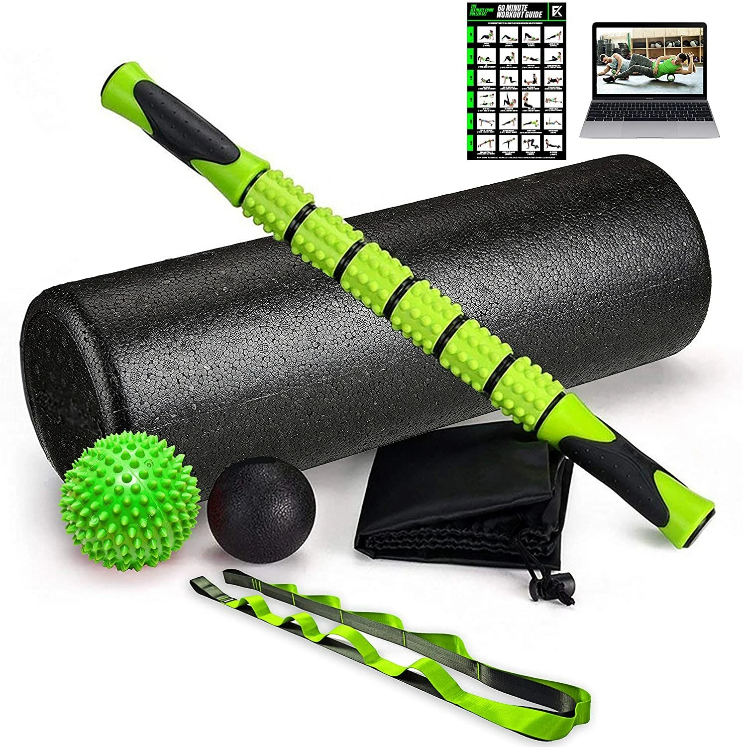 Fitness Kings The Ultimate Foam Roller Set - Large 18" Foam Exercise Set
Opens in a new window or ta