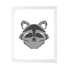 Designs ByLITA Racoon, Wall Print Animals Art Family Presents Bedroom