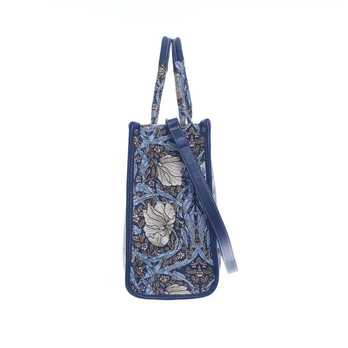 Signare Pimpernel & Thyme Blue Tapestry City Handbag Cross Shoulder Grab Bag - Image 4 of 4