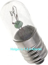 Skalenlampe Glühlampe 6,3V 0,3A 2W E10 Glühbirne Röhrenlampe für Stern