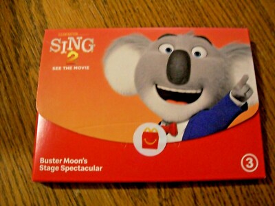 McDonald's Illumination Sing 2 Buster Moon's Stage Spectacular KidMeal Toy NIP#3