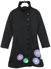 Manteau DESIGUAL Femme (UE) 36 Abril À Motifs Col Montant Asymétrique