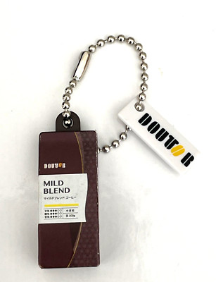 Schlüsselanhänger Schlüsselanhänger Kaffeedose DOUTOR Mild Blend Japan Neu 1,7 x 3,6 cm