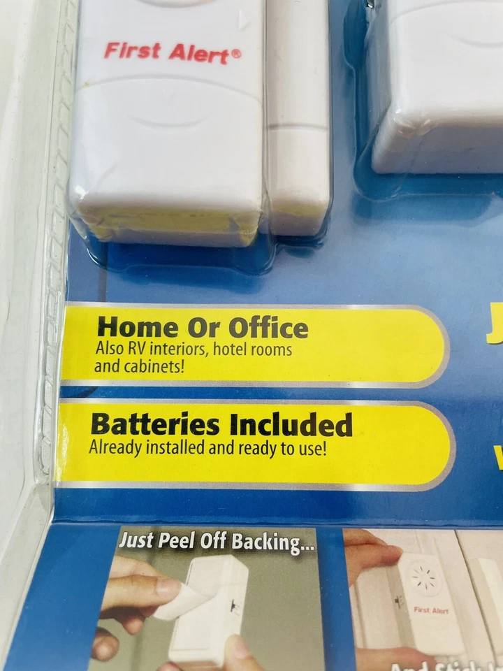 First Alert Instantly Alarm 4 Windows or Doors Peel and Stick As Seen on TV - Image 3 of 4