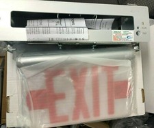 LSI Lighting VE-U-6-R-1C-WB-SA-SD2 Value Edge-Lit Exit Light, Red Letter