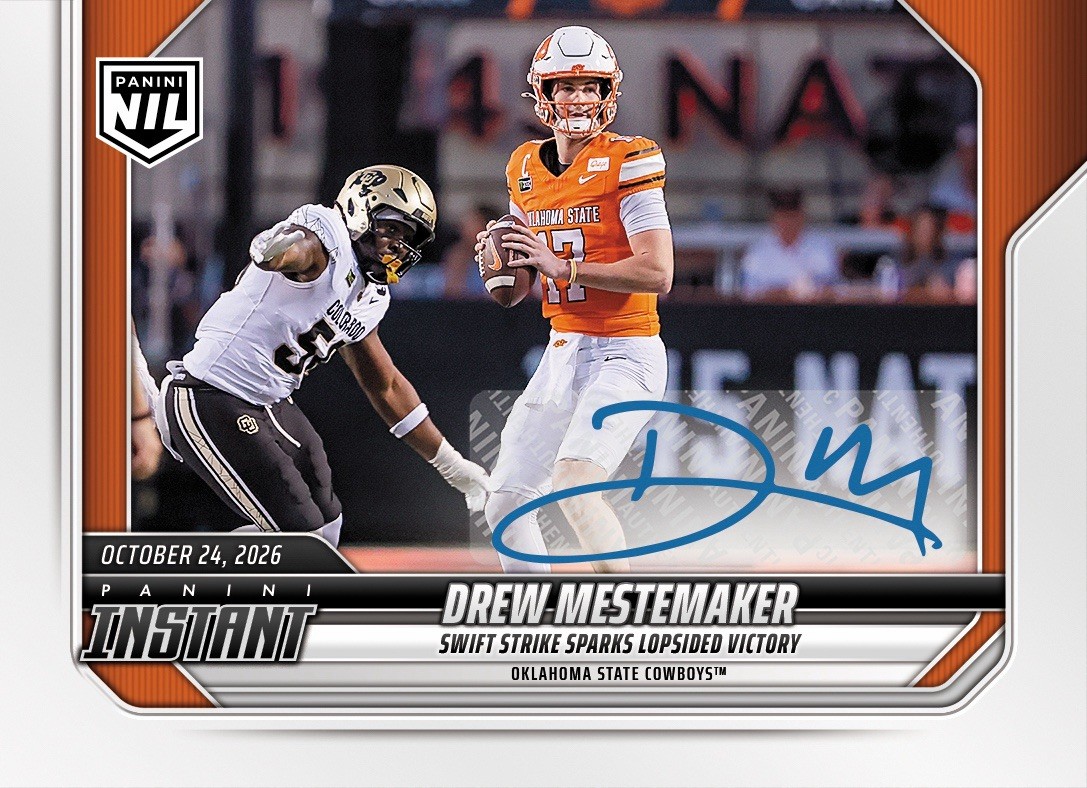Drew Mestemaker /25 AUTO 2026 Panini Instant NIL NCAA Football #8-DME  *PRESALE*