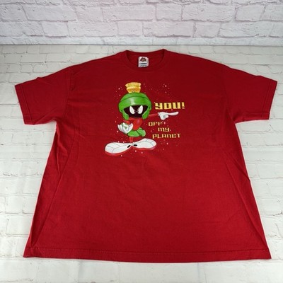 Vintage Y2K 2001 Looney Tunes Jerry Leigh Marvin The Martian T