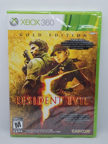 Resident Evil 5 -- Gold Edition (Microsoft Xbox 360, 2010) Factory Sealed Capcom - Picture 1 of 3