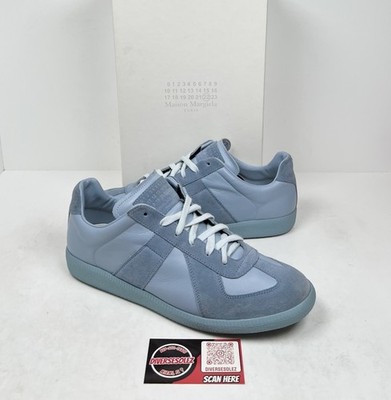 Size 43EU/10US - Maison Margiela GAT Blue Leather/Suede Sneakers