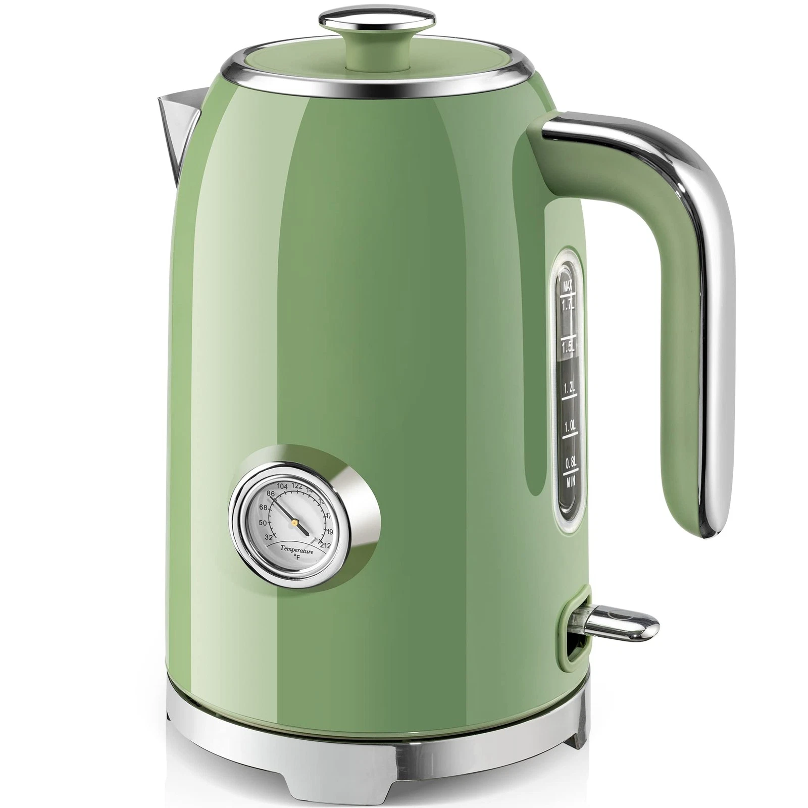 Electric Kettle - 57oz Hot Tea Water Boiler with Thermometer, 1500W Fast Heat...