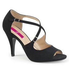 Black High Heels Women's Peep Toe Formal Dance Pumps Drag Queen Shoes 12 13 14