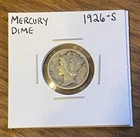 1926 S Mercury Dime San Francisco Fine Better Date 90% Silver Historic US Coin