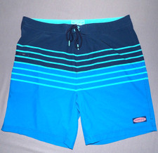 Vineyard Vines Striped Draw String Stretch Performance 8" Swim Trunks Men's 38