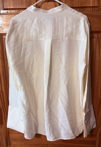 Zara FLUID SHIRT WITH POCKETS 2819/349/712 Ecru Oversized Tunic Top - Picture 2 of 8