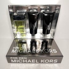 MICHAEL KORS For Men 3 SET 4 oz EDT Spray 2.5oz Aftershave Balm 2.5 oz Gel NEW