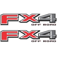 Ford F150 Fx4 Off Road Decals 2021-2026 Black Red Metallic Replacement Set 2 Ford F150 Fx4 Off Road Decals 2021-2026 Black Red Metallic Replacement Set 2