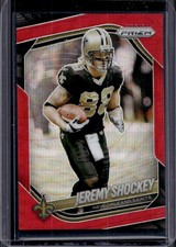 2025 Panini Prizm Jeremy Shockey Red Wave #/149 Saints