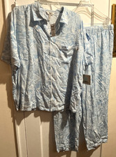 MARTHA STEWART 2 Piece Pajama Set Short Sleev...