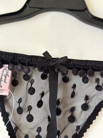NWT Agent Provocateur BOBBIE Thong Black 3 M Medium Boudoir Vamp Luxury Girly