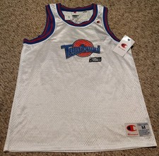 Space Jam Tune Squad Bugs 1 Champion Basketball Jersey Mens M mesh white NWT