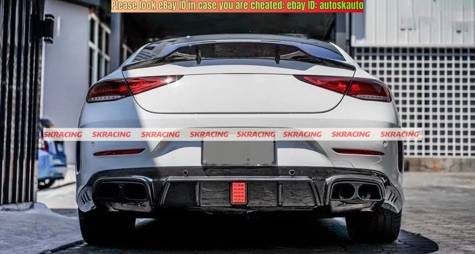 Alerón trasero de fibra de carbono para Benz W257 CLS350 CLS450 CLS53 AMG 19-23 Foto 4 de 4