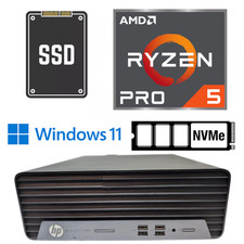 HP ProDesk 405 G6 SF AMD Ryzen 5 Pro 4650G 8/16 GB RAM 256 NVME SSD Windows 11 Pr