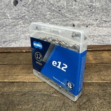 KMC E12 12 Speed Bicycle Chain 136 Links Silver E-Bike Bosch 12s Drivetrain