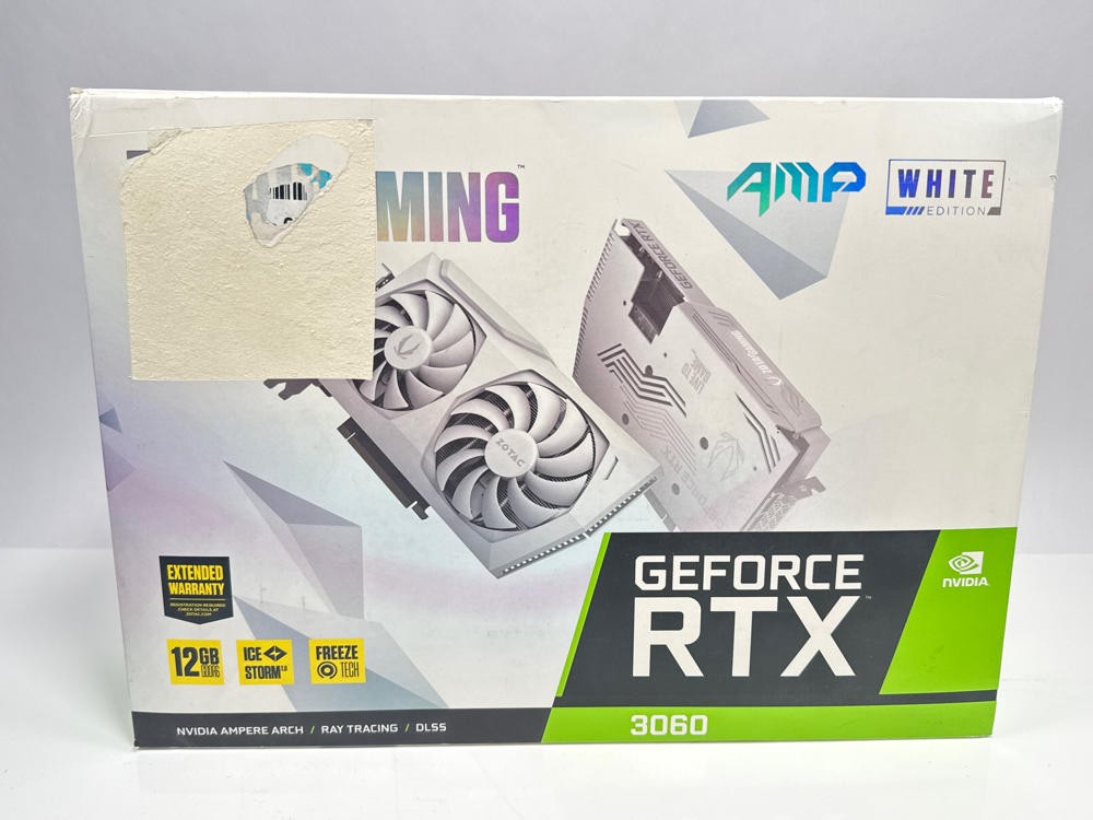 ZOTAC RTX 3060 AMP White Edition 12GB GDDR6 PCIe 4.0 GPU | eBay