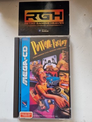 POWER FACTORY SEGA MEGA CD SPIEL SELTEN NUR ENGLISCH RELEASE VARIANTE EX CON