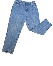 Vintage 90s Chic High Rise Mom Jeans 12 Petite 100 Cotton Straight Leg