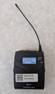 Sennheiser SK 100 G4 Wireless Bodypack Transmitter 470 to 516 MHz (576481)
