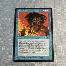 **Force of Will**     ~Alliances~     Magic the Gathering,     Heavy Play (HP)