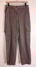 Aritzia Wilfred Free Cargo Pants Sz 10 Brown Utility Style Neutral Versatile