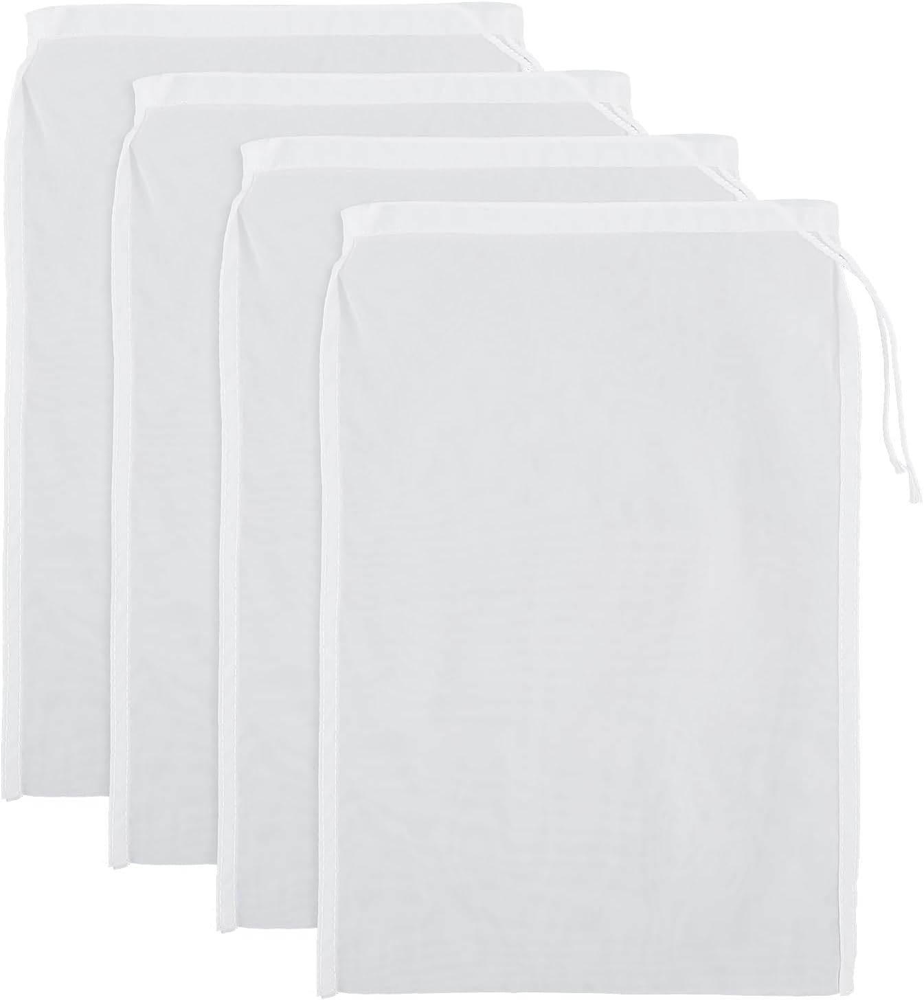 4 Pack 18x12 Inch Nylon Nut Milk Bag Fine Mesh Cheesecloth Multi Use
