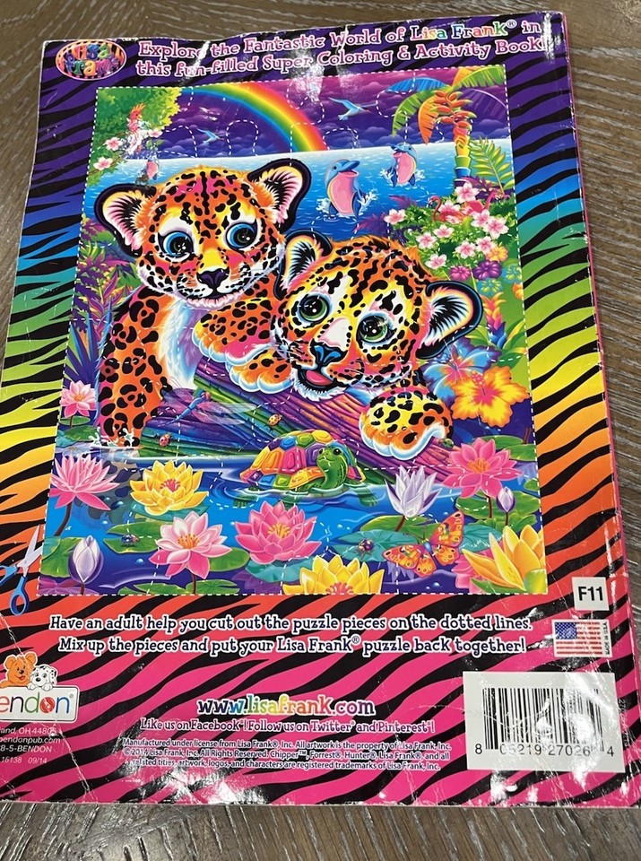 Lisa Frank Super Coloring & Activity Book 2014 Read | eBay