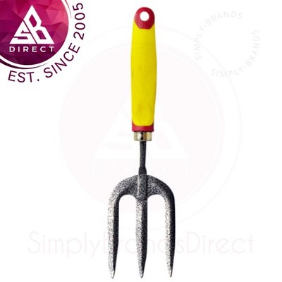 Kingfisher Garten Pro Gold Luxus Carbon Stahl Weich Gummi Griff Hand Gabel  