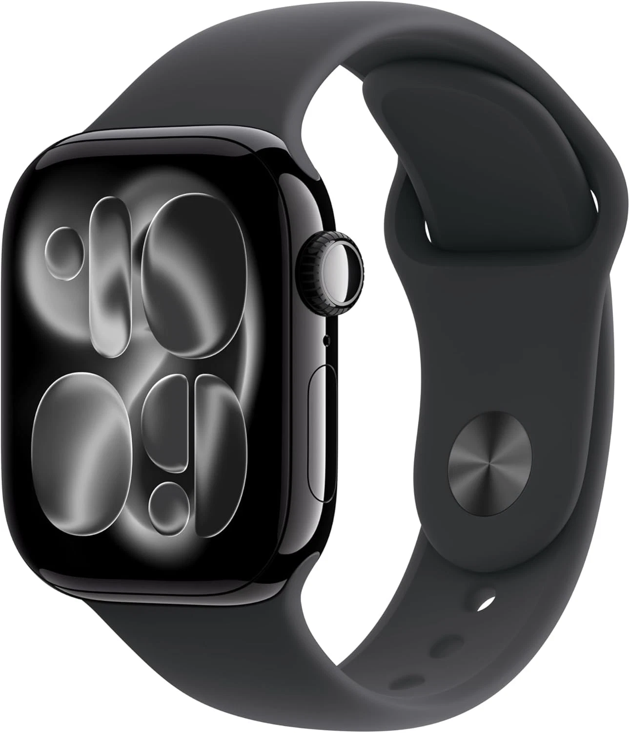Apple Watch Series 11 46mm GPS+Cell Jet Black w/ M/L Black Sport Band MFC44LW/A