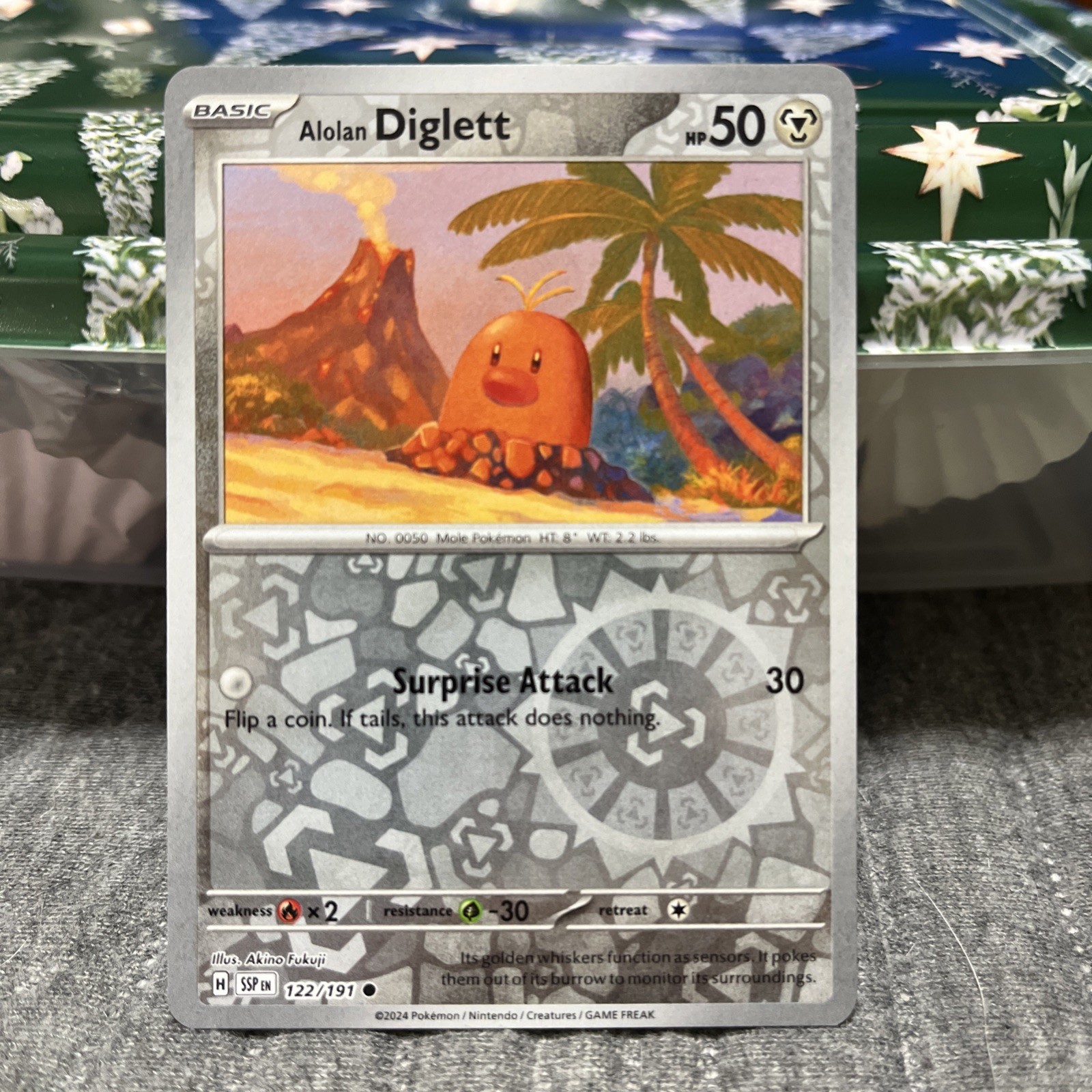 Alolan Diglett 122/191 Reverse Holo Pokemon Card 